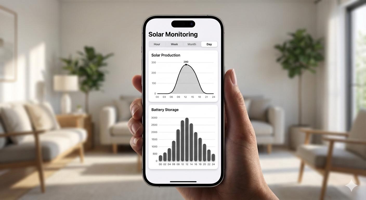 Solar monitoring app